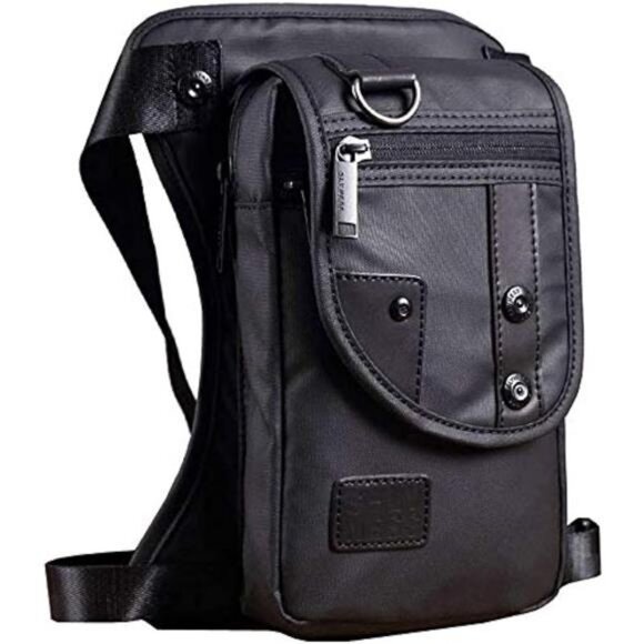Hiking Waist Pack Motorcycle Drop Leg Bag Bike Riding Cycling Tactical - Picture 1 of 7